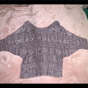 Cute crop short sleeve sweater